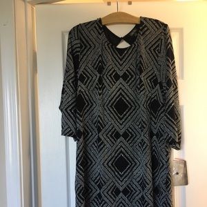 Black and Silver Sparkly Dress